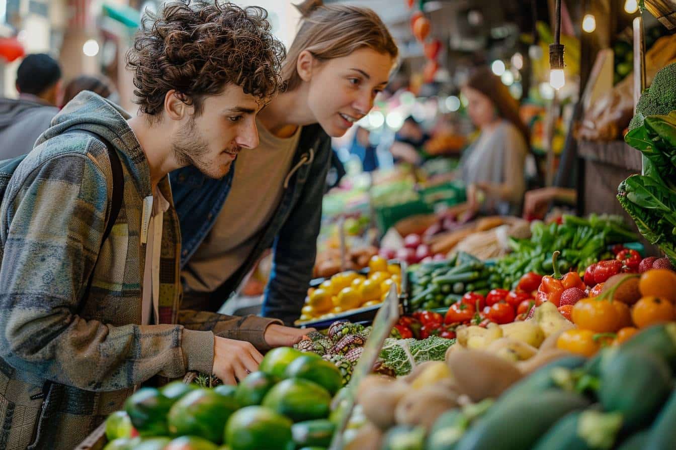 Durante un viaggio, esplorano nuovi orizzonti culinari con proteine ​​vegetali