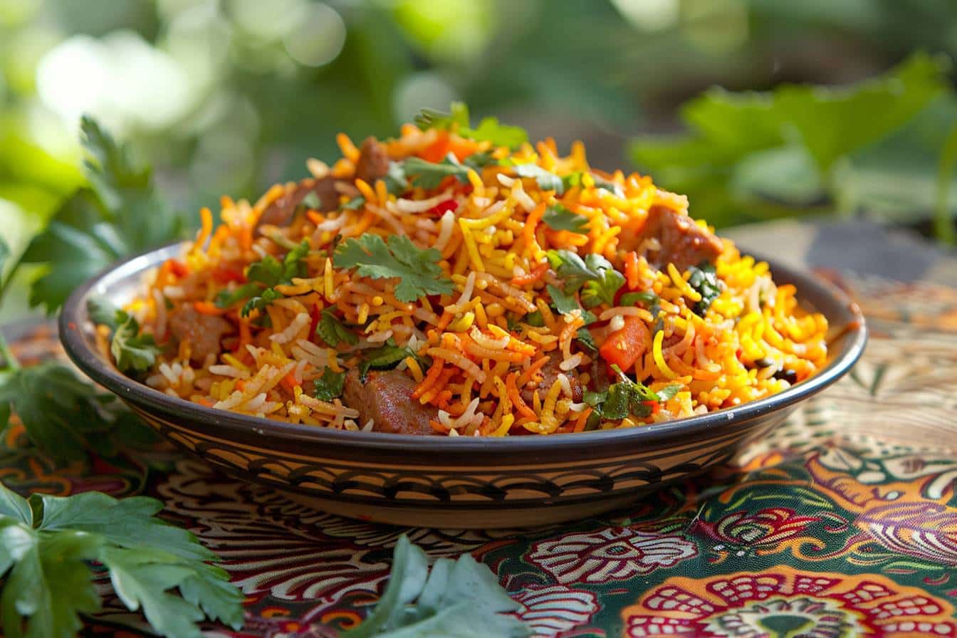 Mergulhe na sinfonia colorida e aromática de Biryani indiano