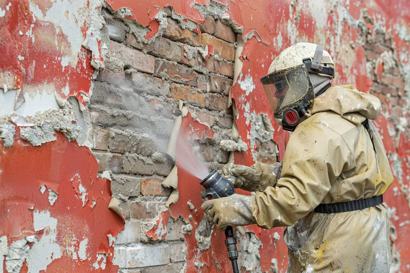 Quelle est la meilleure technique de décapage pour un mur extérieur ?