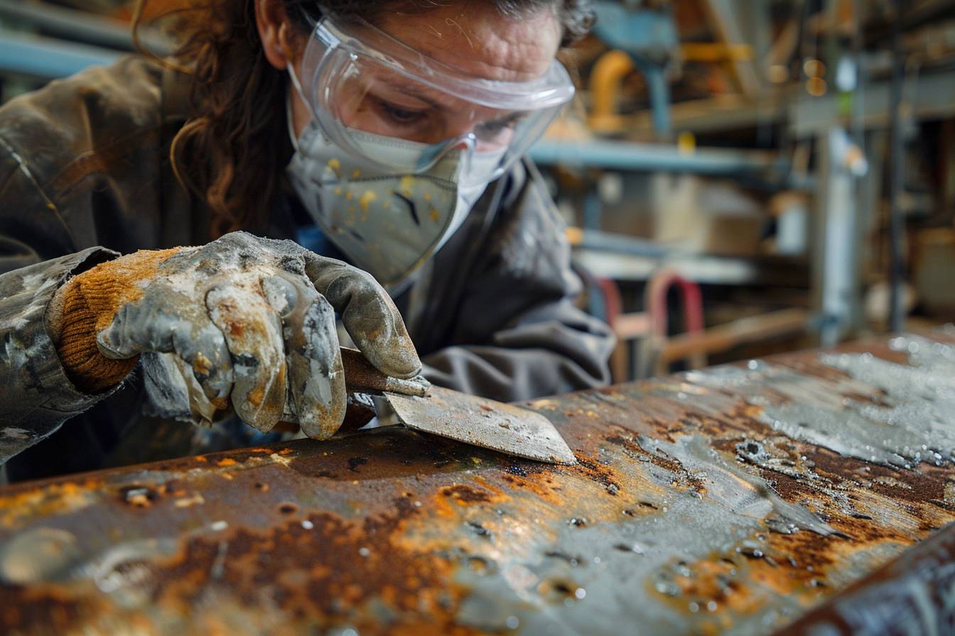 Quels sont les risques pour la santé associés à l’enlèvement de la peinture sur le métal ?